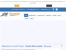 Tablet Screenshot of jandbtravel.co.uk